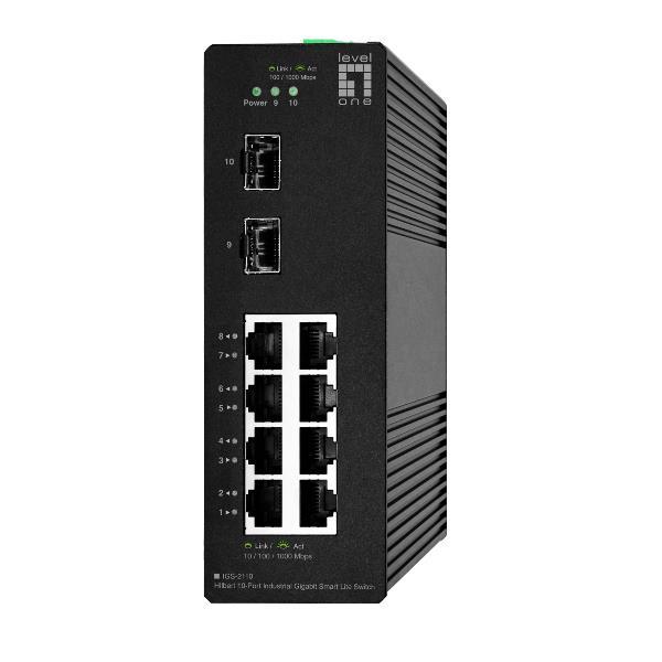 LEVEL ONE HILBERT 10-PORT INDUST.GBIT
