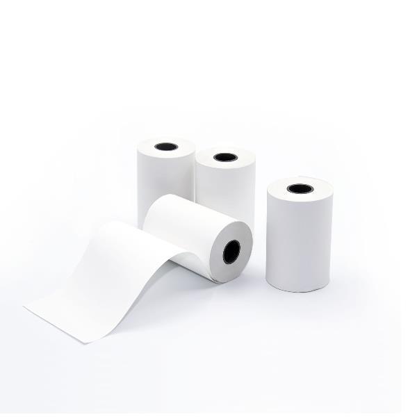 ROTOLIFICIO PUGLESE ROTOLO IN CARTA TERMICA PER POS NBA 57 mm X 16 MT ANIMA 12 mm BIANCO CONF 10 Pz.
