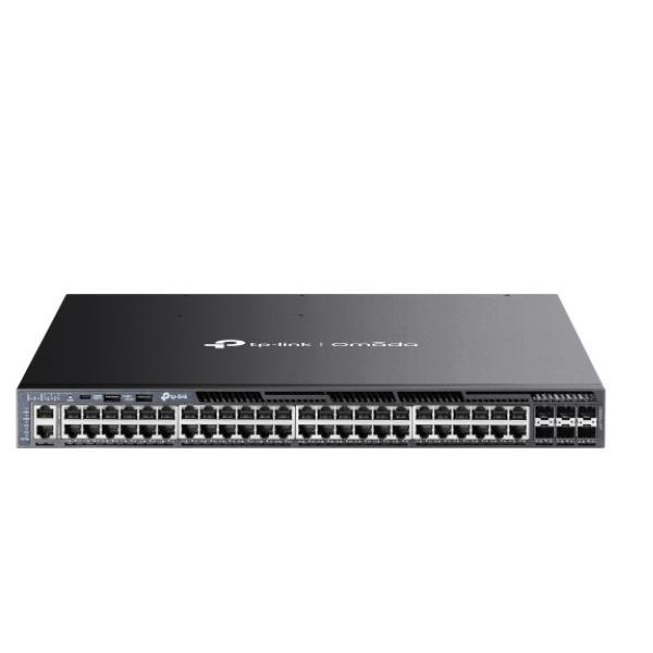 TP-Link Omada SG6654XHP, Gestito, L3, Gigabit Ethernet (10/100/1000), Supporto Power over Ethernet (PoE), Montaggio rack, 1U