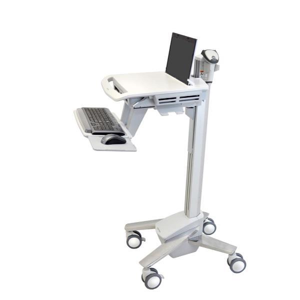 Ergotron StyleView sv40 - Carrello - Tecnologia brevettata Constant Force - per notebook/dotazione PC - impieghi leggeri - bloccabile - medico - Alluminio, acciaio placcato zinco, plastica di alta qualità - grigio, bianco, alluminio lucidato - dimensione