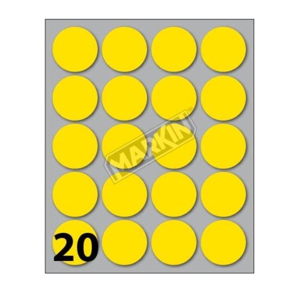 MARKIN CONF10 BUSTE ETICH 8 GIALLO DIAM27