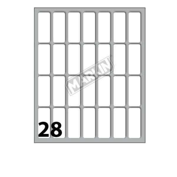 MARKIN ETICHETTE ADESIVE 34X14 mm BIANCO CONF 280 Pz.
