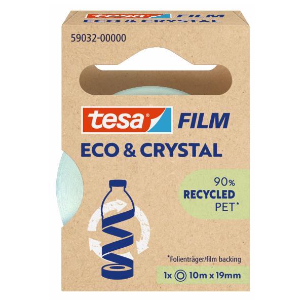 TESA ECO CRYSTAL NASTRO ADESIVO 10 MT X 19 mm TRASPARENTE CONF 10 Pz.