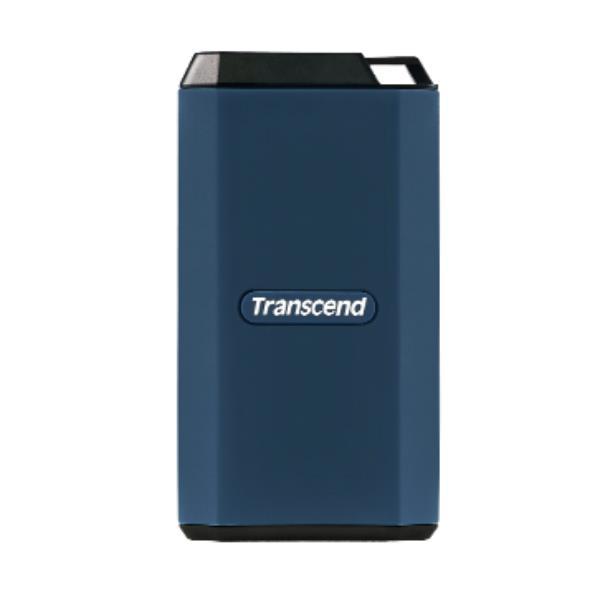 Transcend ESD410C - SSD - crittografato - 4 TB - esterno (portatile) - USB (USB-C connettore) - 256 bit AES - blu scuro