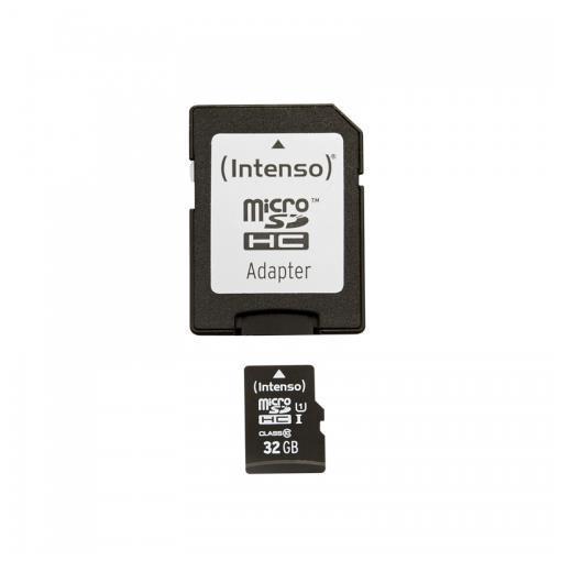 Intenso Premium - Scheda di memoria flash (adattatore microSDHC per SD in dotazione) - 32 GB - UHS Class 1 / Class10 - UHS-I microSDHC
