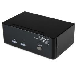 StarTech.com Switch KVM Dual DVI USB 2 porte con audio e hub USB 2.0 - Switch KVM / audio / USB - 2 x KVM / audio / USB - 1 utente locale - desktop - per P/N: IM12D1500P, SVA12M2NEUA, SVA12M5NA, USBDVI4N1A10, USBDVI4N1A6