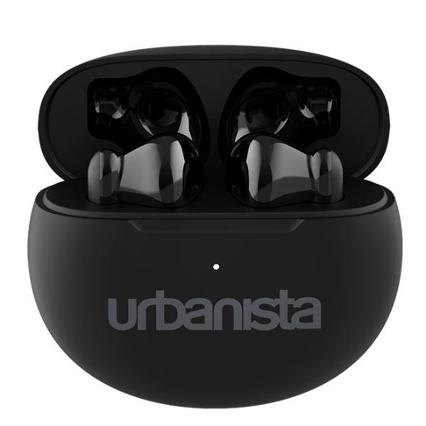 URBANISTA AUSTIN AURICOLARI WIRELESS BLUETOOTH 5.3 IN EAR IPX4 CUFFIE CON DOPPIO MICROFONO 20 ORE DI RIPRODUZIONE CONTROLLI TOUCH TWS USB-C CUSTODIA DI RICARICA NERO NOTTE