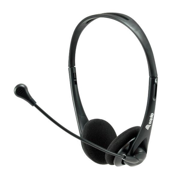 Equip 245305, Cablato, 20 - 20000 Hz, Ufficio, 97 g, Auricolare, Nero