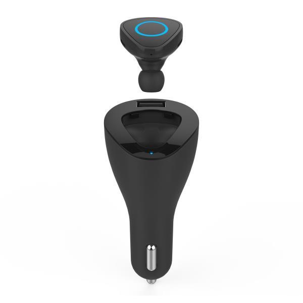 CELLY BHDUOBK AURICOLARE CON MICROFONO BLUETOOTH + CARICABATTERIE DA AUTO 1xUSB 2.1A COLORE NERO