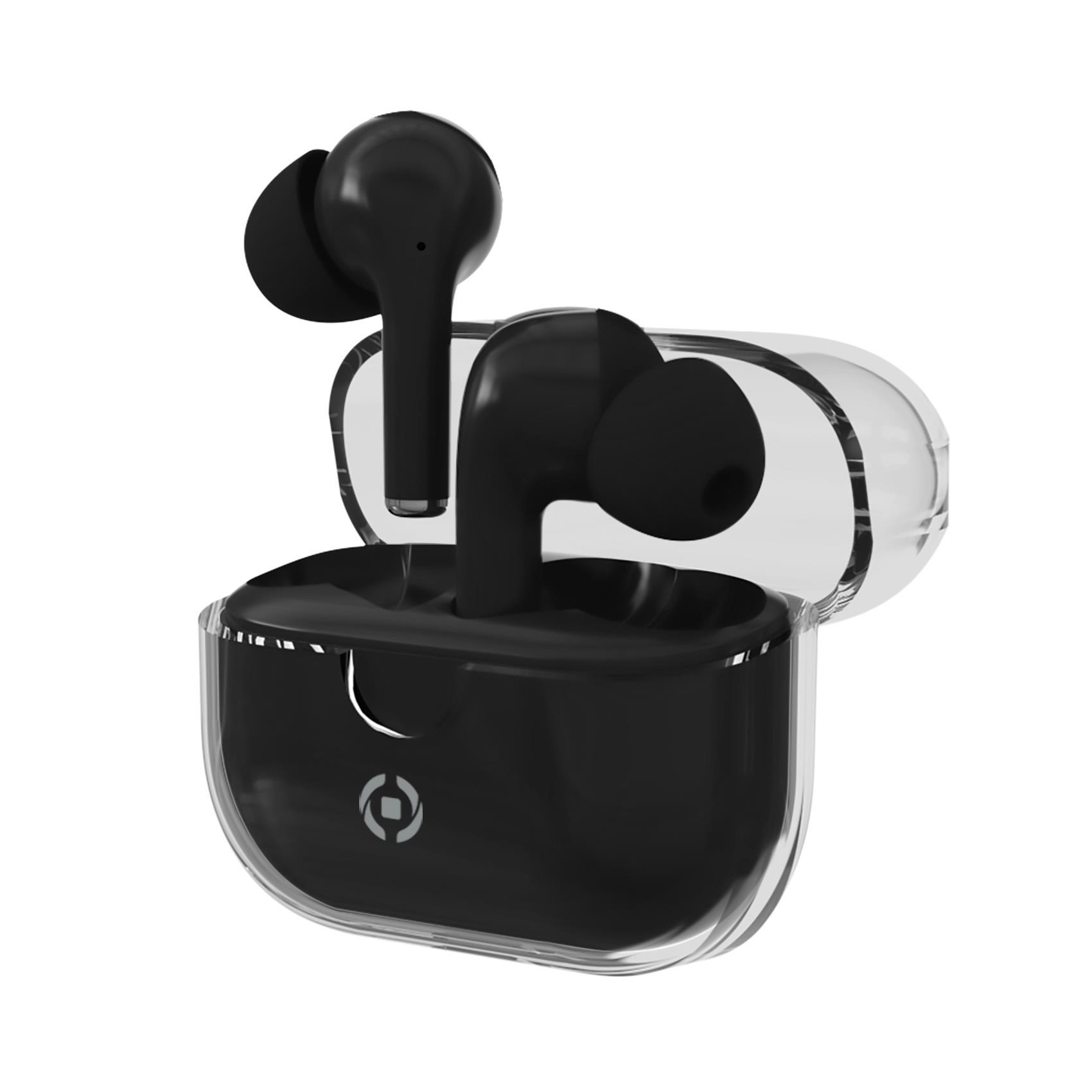 Celly CLEAR - True wireless earphones con microfono - in-ear - Bluetooth - eliminazione rumore attivata - nero