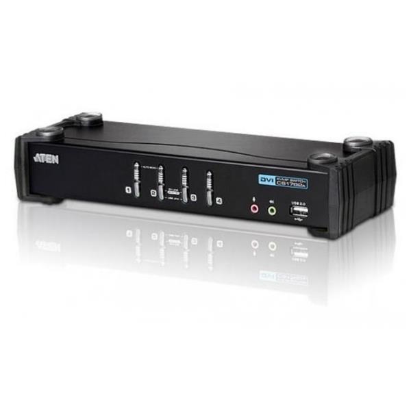 ATEN CubiQ CS1764A - Switch KVM / audio - 4 x KVM / audio - 1 utente locale - desktop