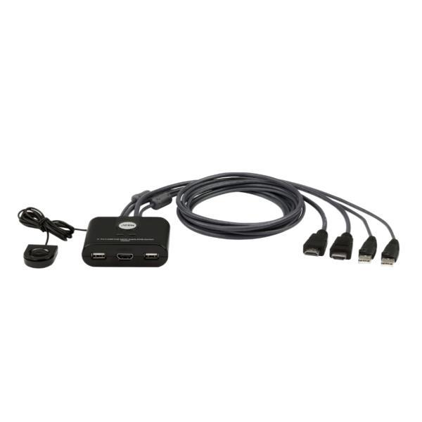 ATEN 2 USB FHD HDMI CABLE KVM SWITC Q20