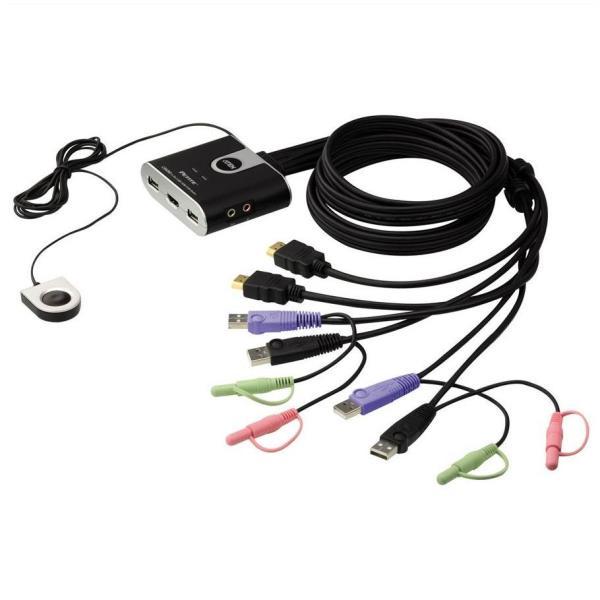 ATEN CS692 - Switch KVM / audio - 2 x KVM / audio - 1 utente locale - desktop