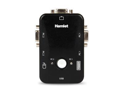 Hamlet Smart Control Switch HNKVM3U - Switch KVM - 3 x KVM port(s) - 1 utente locale - desktop