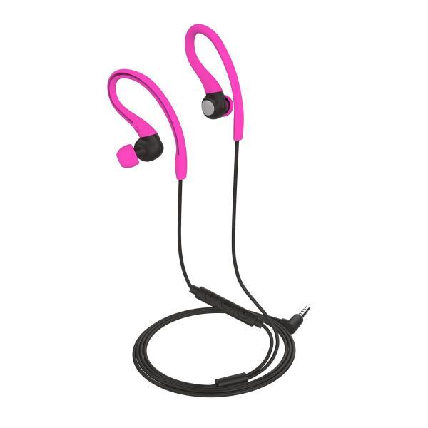 Celly UP700ACTPK - Auricolari con microfono - in-ear - struttura sovrauricolare - cablato - jack 3,5 mm - rosa