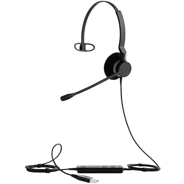 Jabra BIZ 2300 USB UC Mono - Cuffie con microfono - over ear - cablato - USB