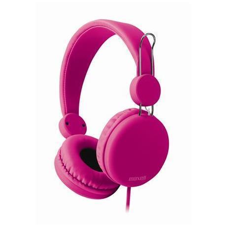 Maxell Spectrum HP - Cuffie con microfono - dimensione completa - cablato - jack 3,5 mm - rosa