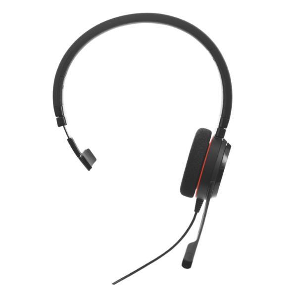 Jabra Evolve 20 MS mono - Cuffie con microfono - on-ear - convertibile - cablato - USB-C - isolamento dal rumore