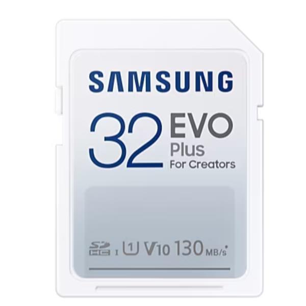 Samsung EVO Plus MB-SC32K - Scheda di memoria flash - 32 GB - Video Class V10 / UHS-I U1 / Class10 - UHS-I SDHC