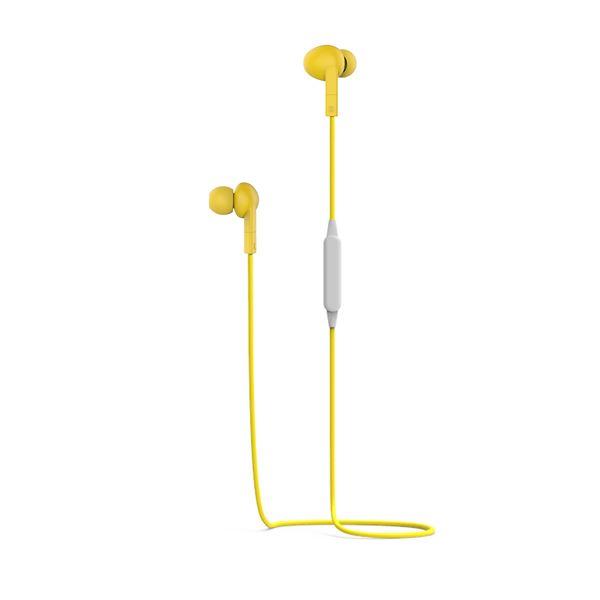 Pantone - Auricolari con microfono - in-ear - Bluetooth - senza fili, cablato - jack 3,5 mm - giallo