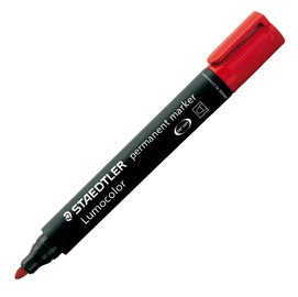 Marcatore Lumocolor Permanent colore rosso punta tonda c.a. …
