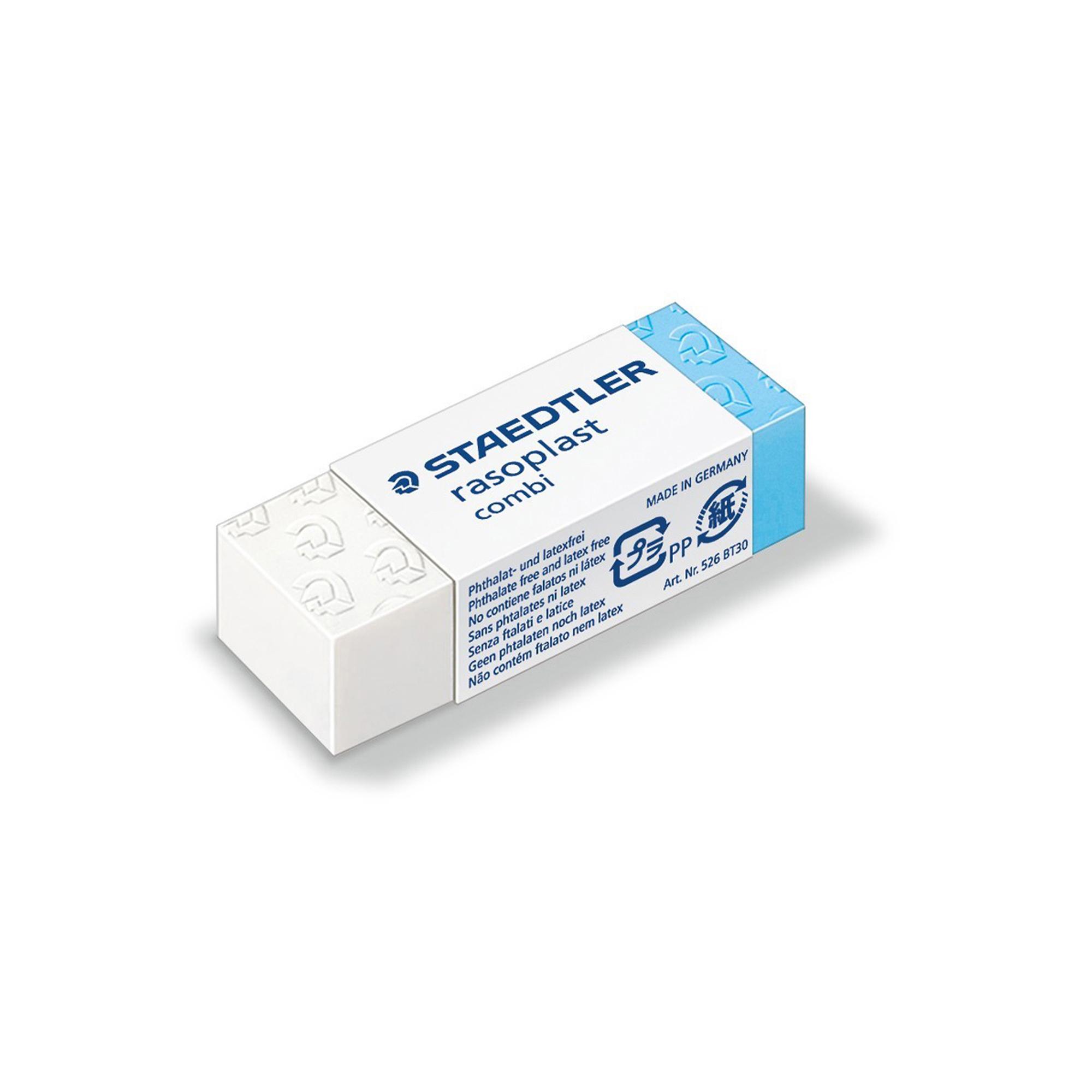 STAEDTLER rasoplast combi - Gomma - 4.3 x 1.9 x 1.3 cm - bianco/blu