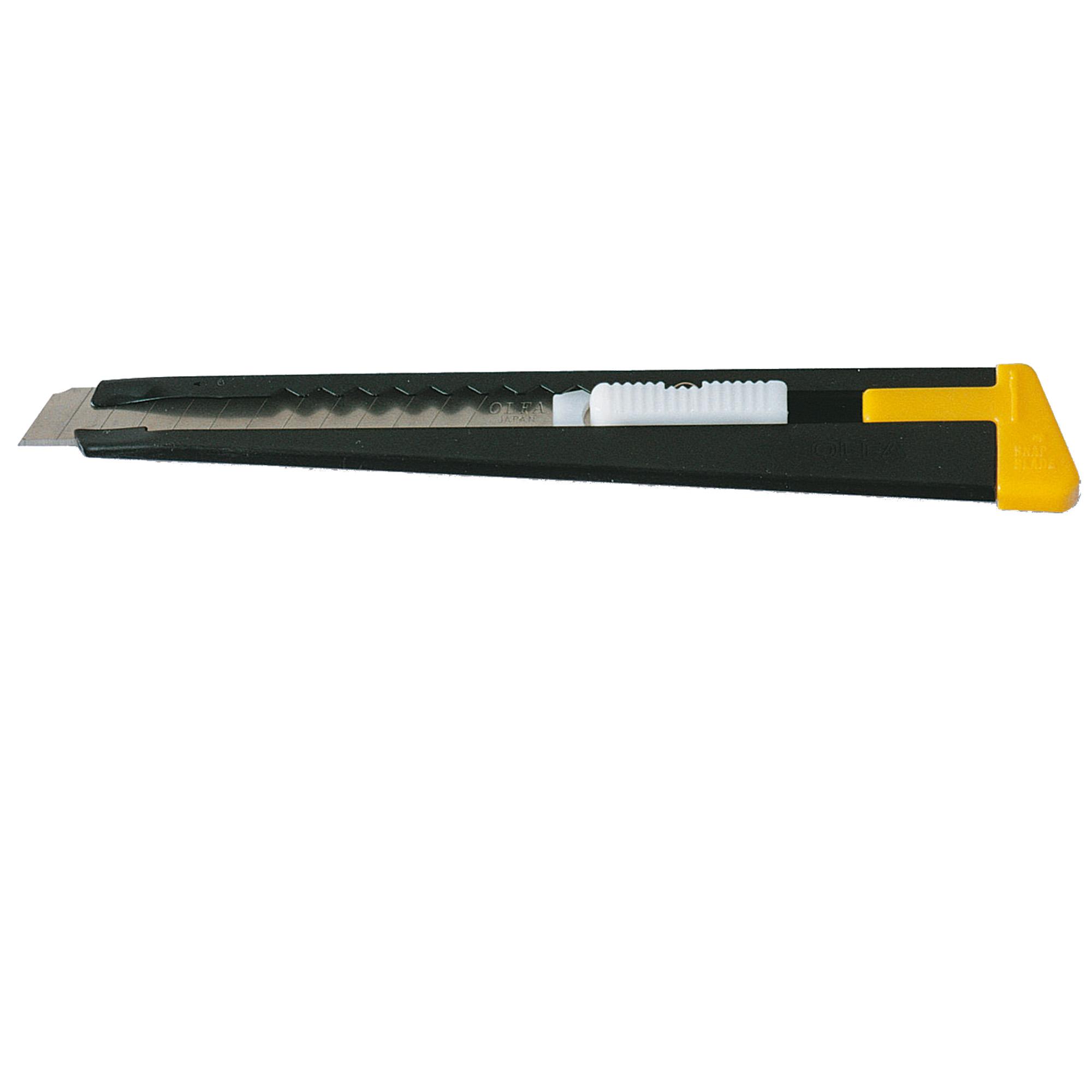 Cutter OLFA in metallo con bloccalama a scatto lama 9 mm