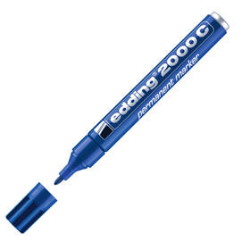 Marcatore permanente 2000C - punta conica - da 1,5 a 3 mm - blu  - Edding
