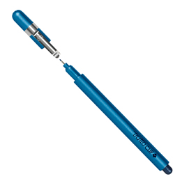 Tratto Clip blu punta 0 8 mm tratto 0 3 mm indeformabile inchiostro base d acqua tubetto di sostegno/clip acciaio inox (conf.12)