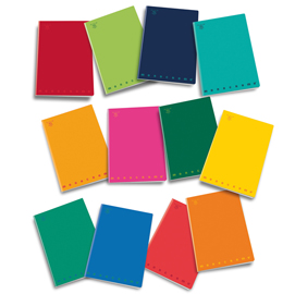 Pigna Monocromo - Quaderno - graffettato - A5 - 20 fogli / 40 pagine - quadrettato - disponibile in colori assortiti