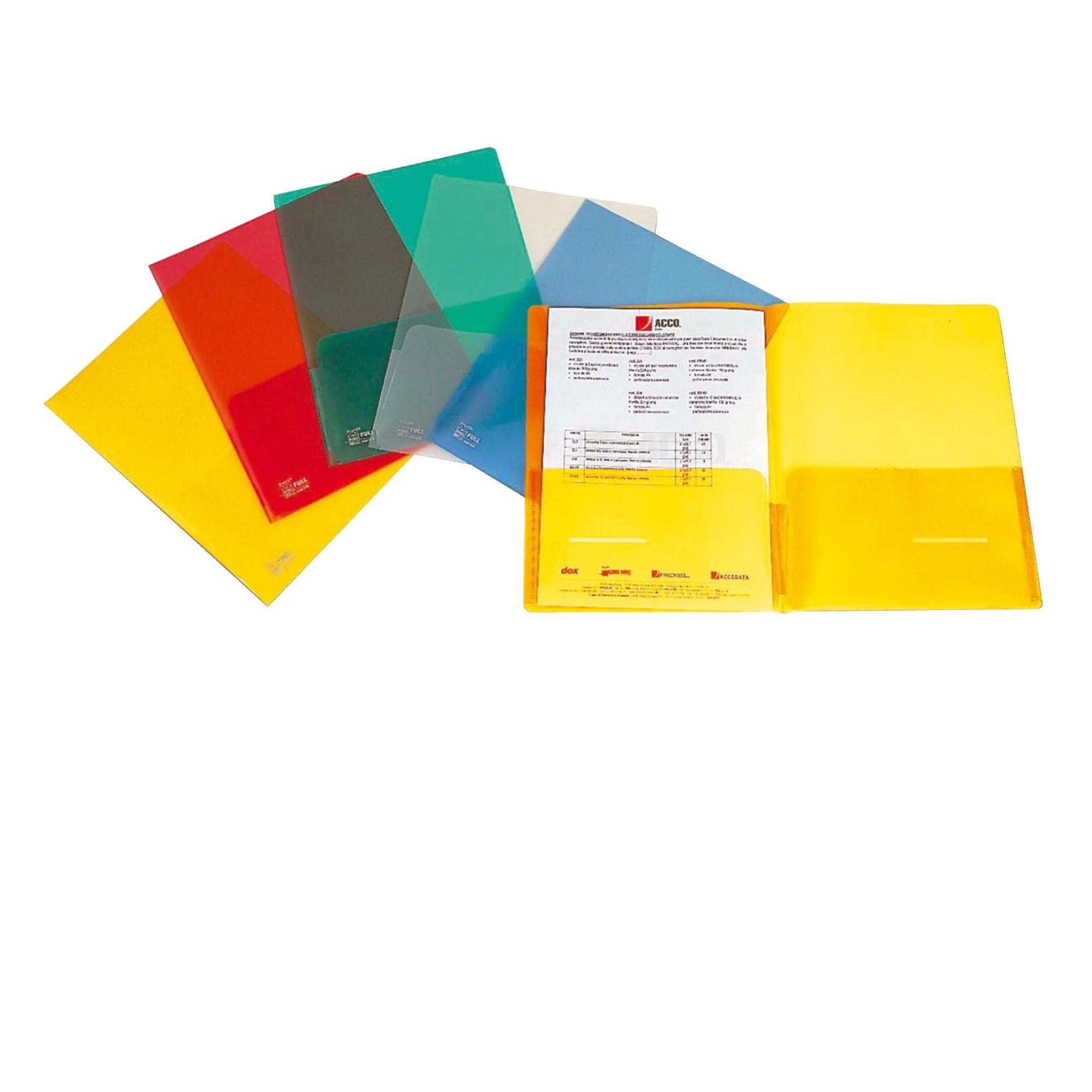 Cartellina con tasche Full - 21 x 29,7 cm - trasparente - King Mec