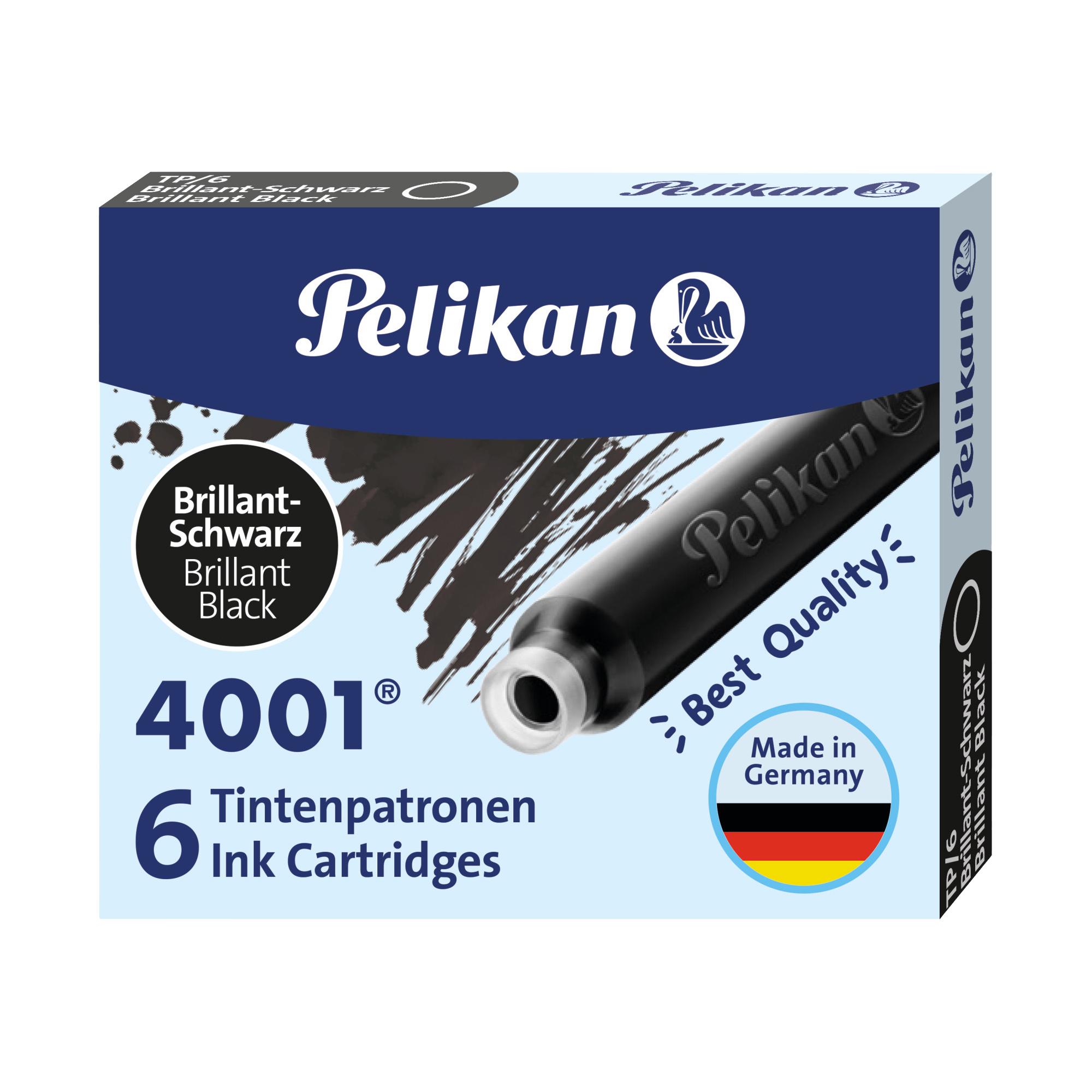 CARTUCCE D'INCHIOSTRO PELIKAN 4001  TP6  NERO