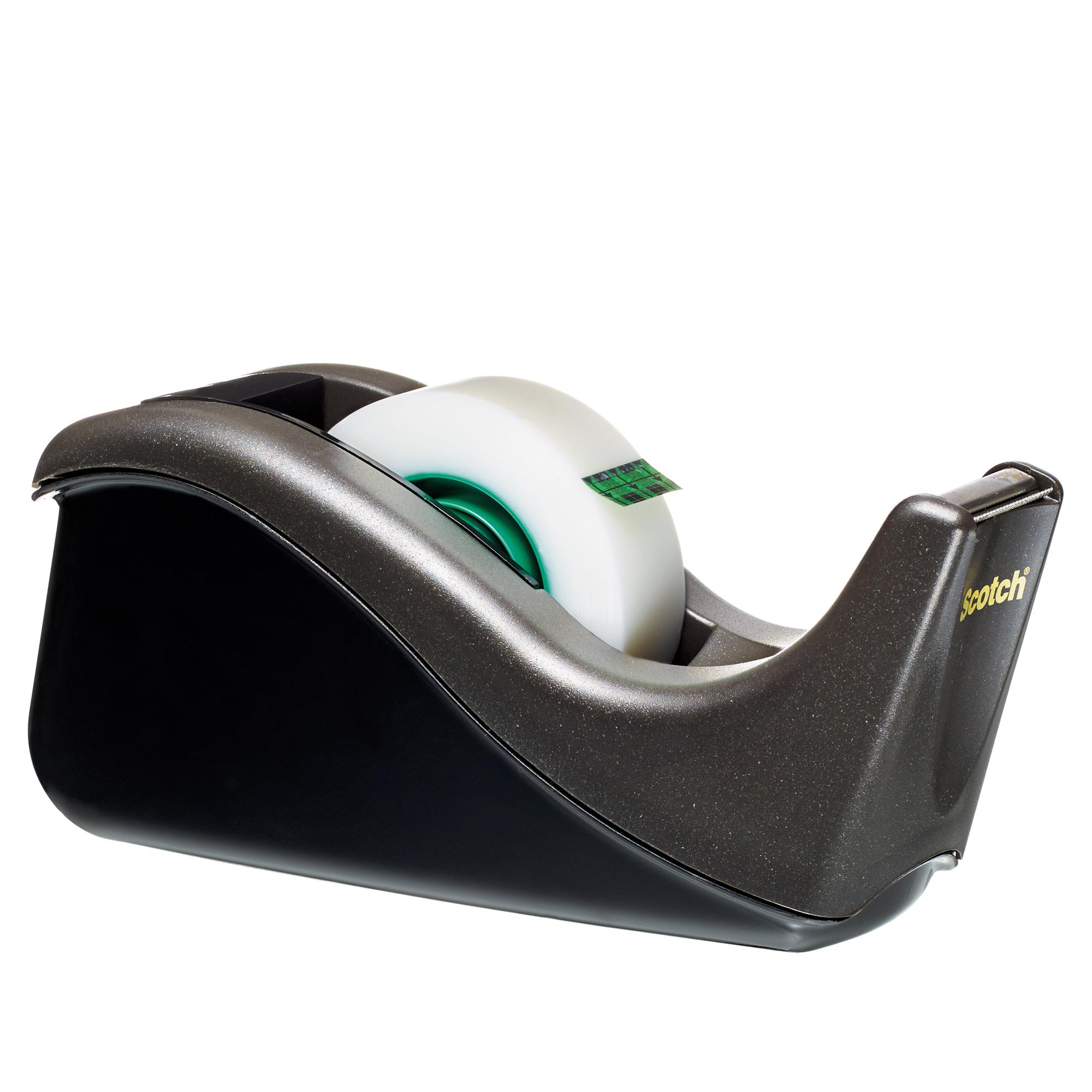 DISPENSER DA TAVOLO C38 NUOVO DESIGN MAX 19MMX33M - NERO - FORNITO    VUOTO