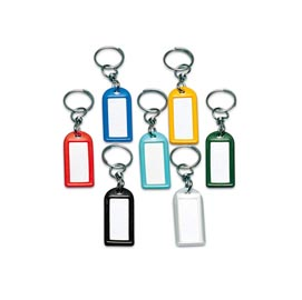 LEBEZ TARGHETTE PORTACHIAVI IN PVC COLORI ASSORTITI CONF 100 Pz.