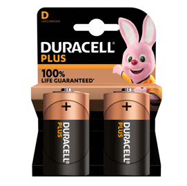 DURACELL POWER PLUS POWER BATTERIA ALCALINA TORCIA CONF. 2 Pz