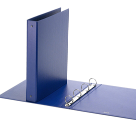 Raccoglitore Europa - 22 x 30 cm - 4 anelli tondi 30 mm - dorso 4 cm - blu - Favorit