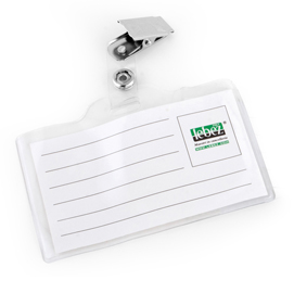 Lebez - Porta badge - clip (pacchetto di 50)