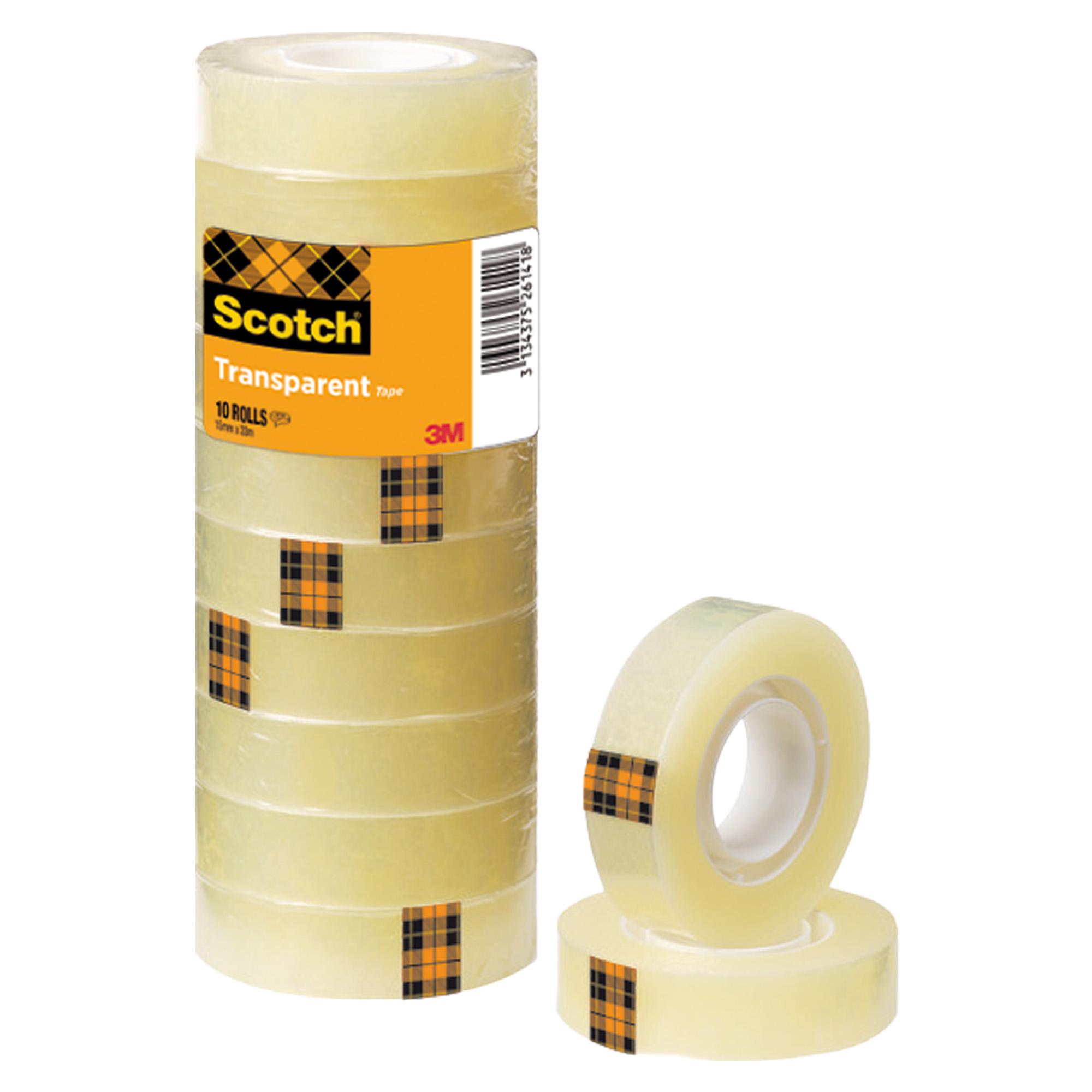 Nastro adesivo 508 - 1,5 cm x 33 m - trasparente - Scotch - torre 10 rotoli