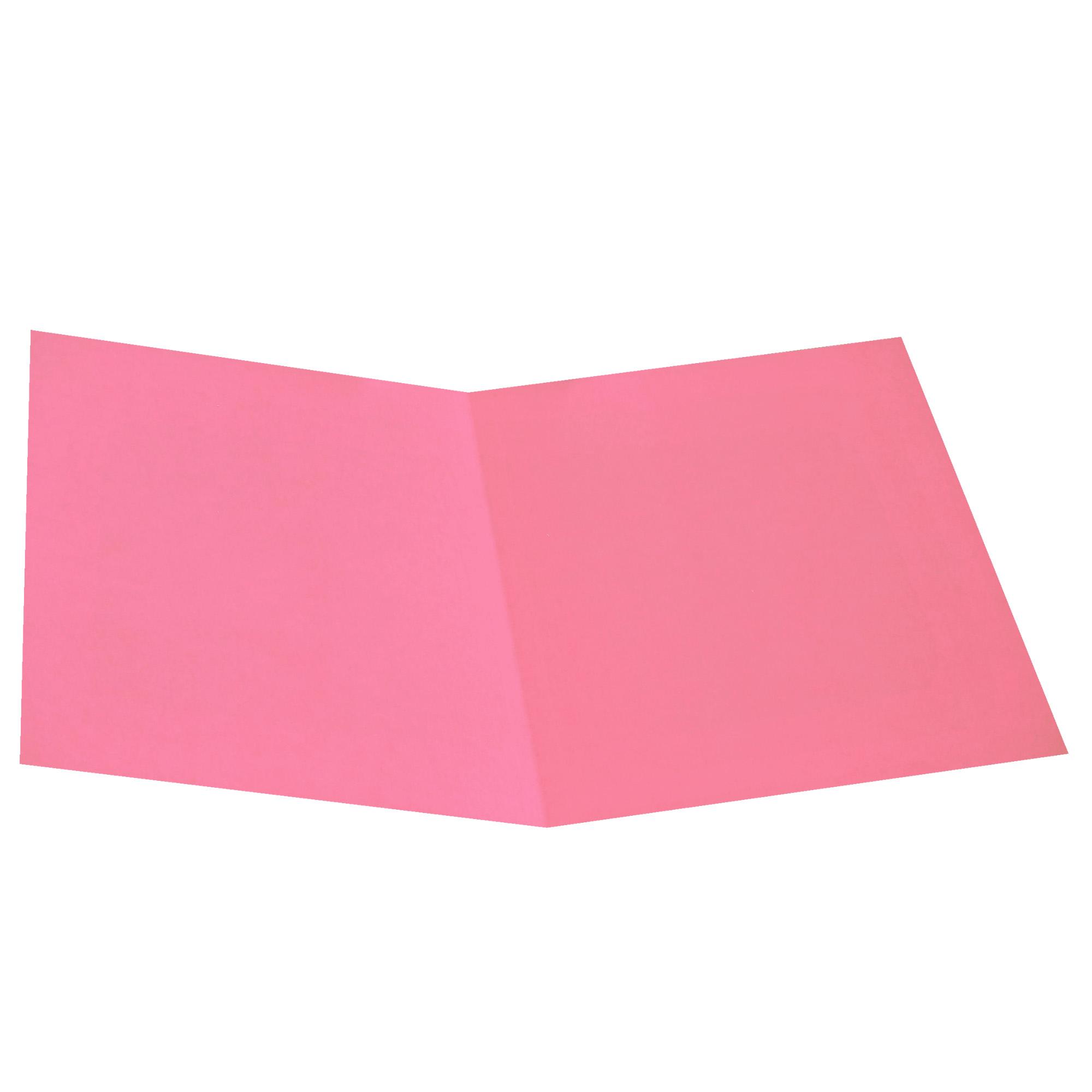 Cartellina semplice - 145 gr - 25 x 34 cm - rosa - cartoncino manilla - Cartotecnica del Garda - conf. 100 pezzi