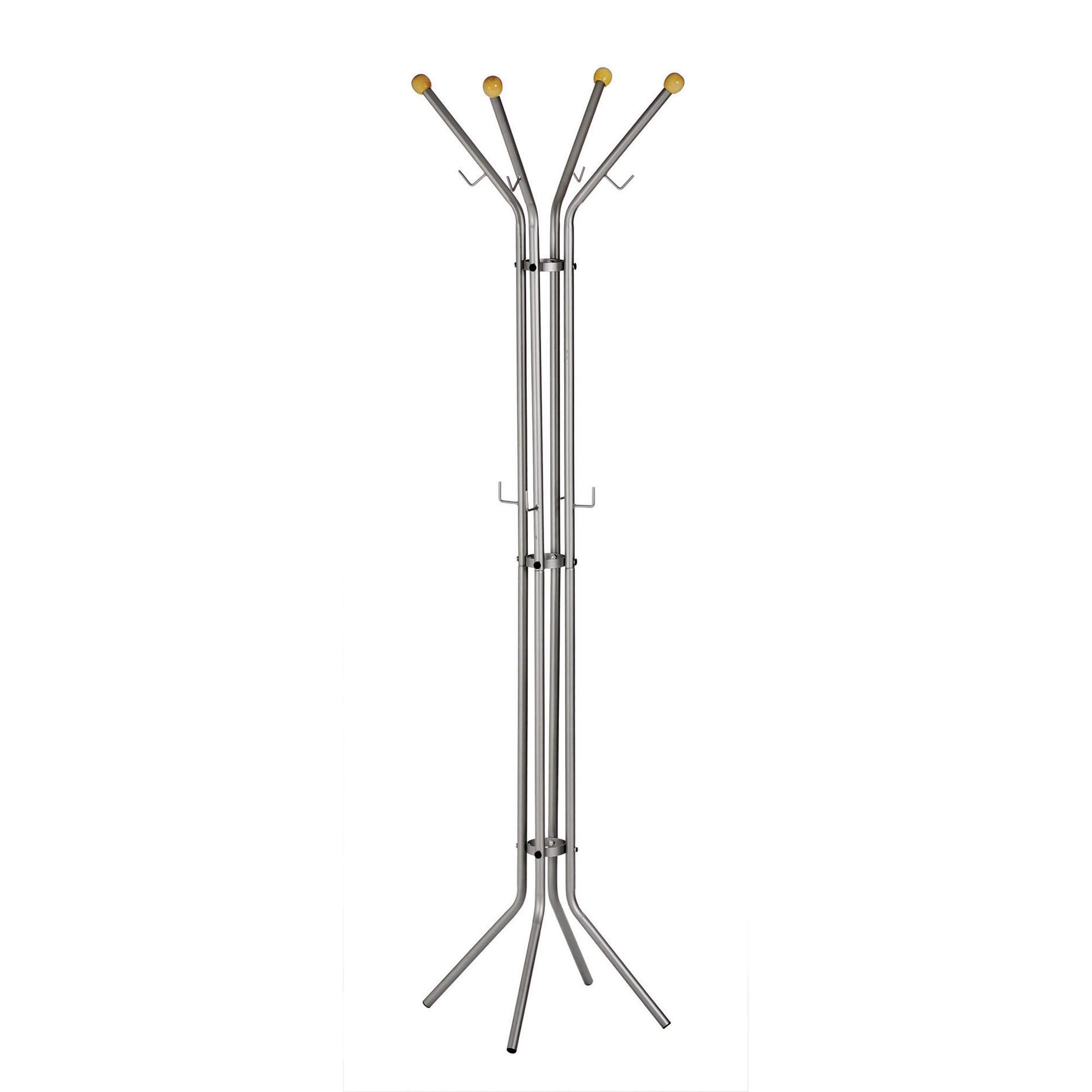 Appendiabiti - 4 posti - 180 x 52 cm - argento - Alco