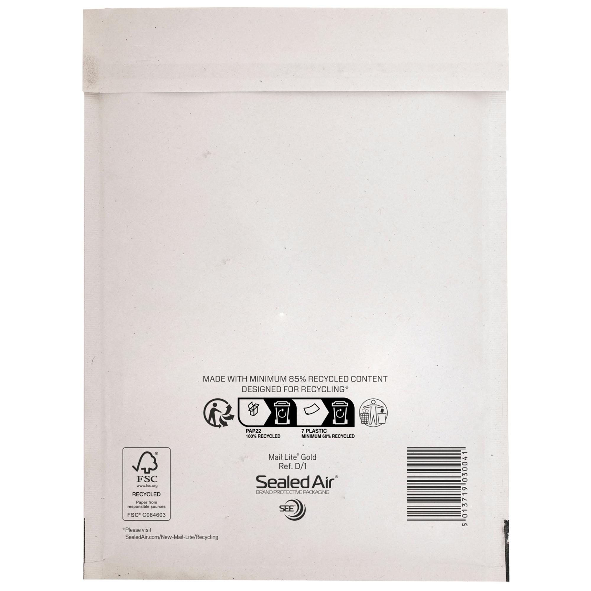 Busta imbottita Mail Lite - F (22 x 33 cm) - bianco - Sealed Air - conf. 10 pezzi