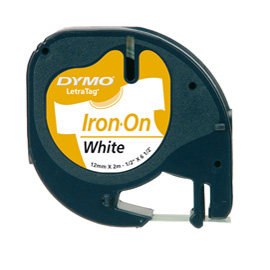 DYMO LETRATAG NASTRO IN POLIESTERE DA STIRARE 12MMX2MT …