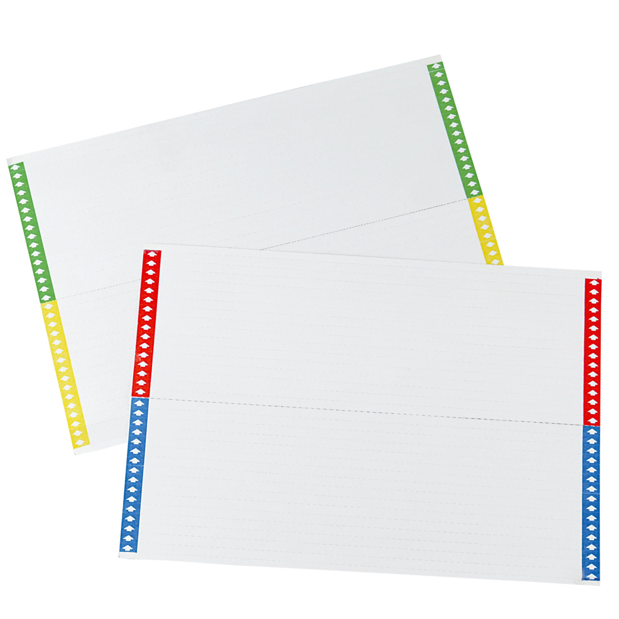 BERTESI CONF 400 ETICHETTE NON ADESIVE PER CARTELLE SOSPESE 210X297 mm BIANCO
