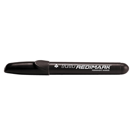 Tratto Redimak nero punta tonda 7 0 tratto 2 0-3 5 mm permanente a base d alcool scrive su tutte le superfici (Conf. 12 pz)