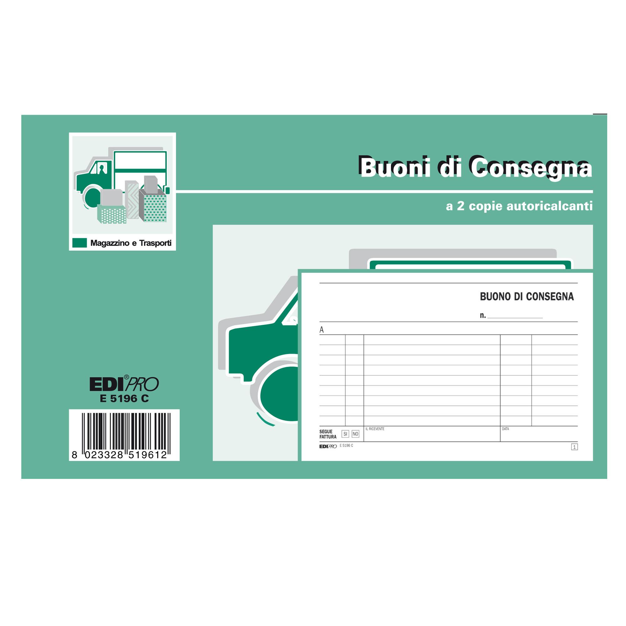 Blocco buoni di consegna - 50/50 fogli ricalcanti …