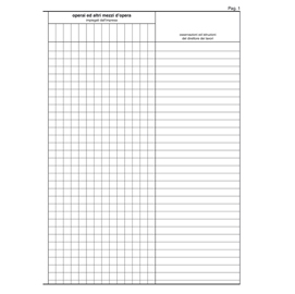 Registro giornale lavori - 31 x 21cm - 47pg - numerate - Edipro