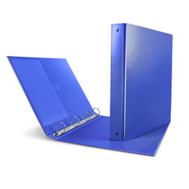 Raccoglitore Nettuno - 22 x 30 cm - 4 anelli a R 30 mm - dorso 3,5 cm - blu - Sei Rota