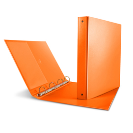 Raccoglitore Nettuno - 22 x 30 cm - 4 anelli a R 30 mm - dorso 3,5 cm - arancio - Sei Rota