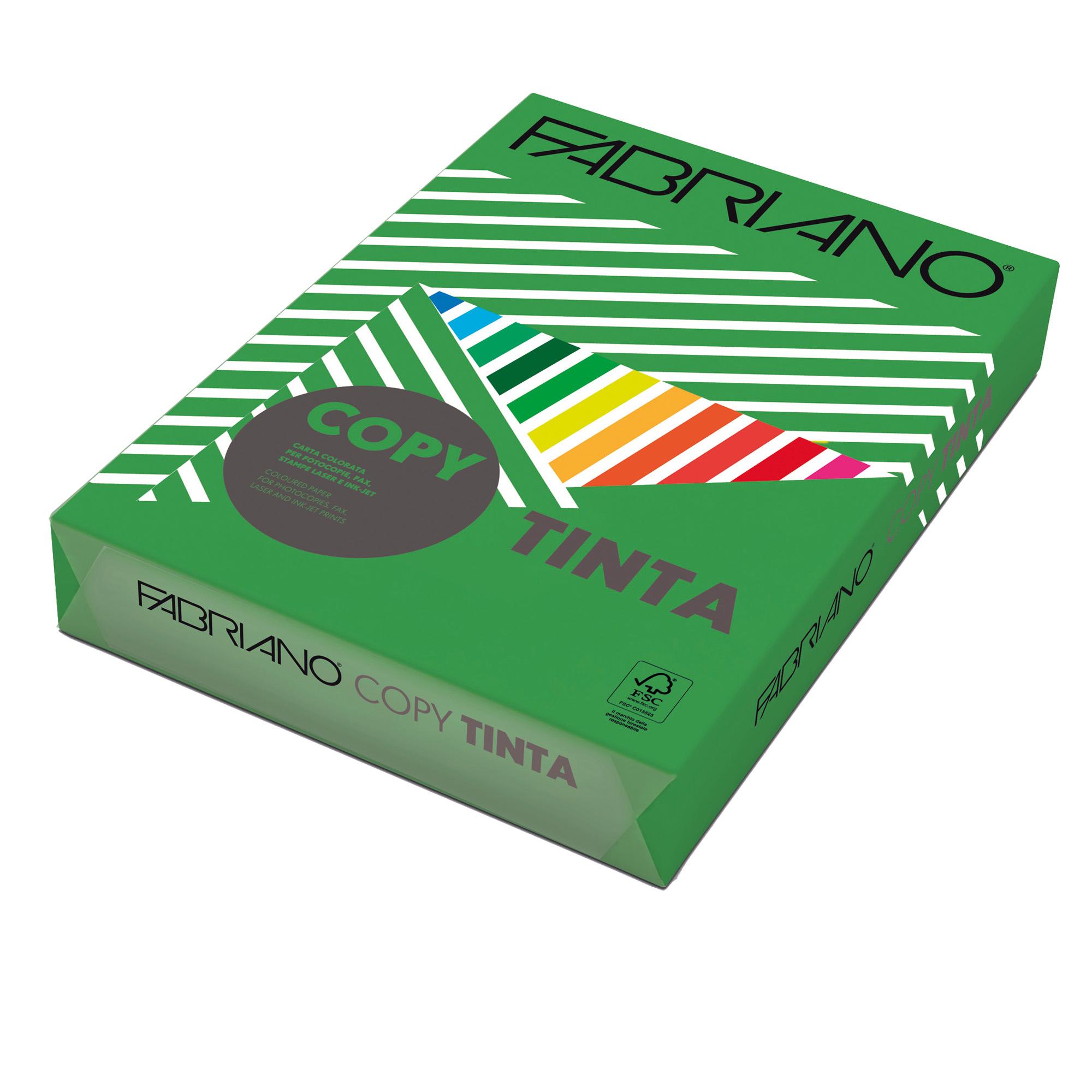 FabrianoColore - A4 - 80 gr - colori forti verde - Fabriano - conf. 500 fogli