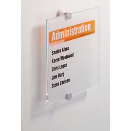 Targa per porte/pareti Crystal Sign - 21 x 21 cm - Durable